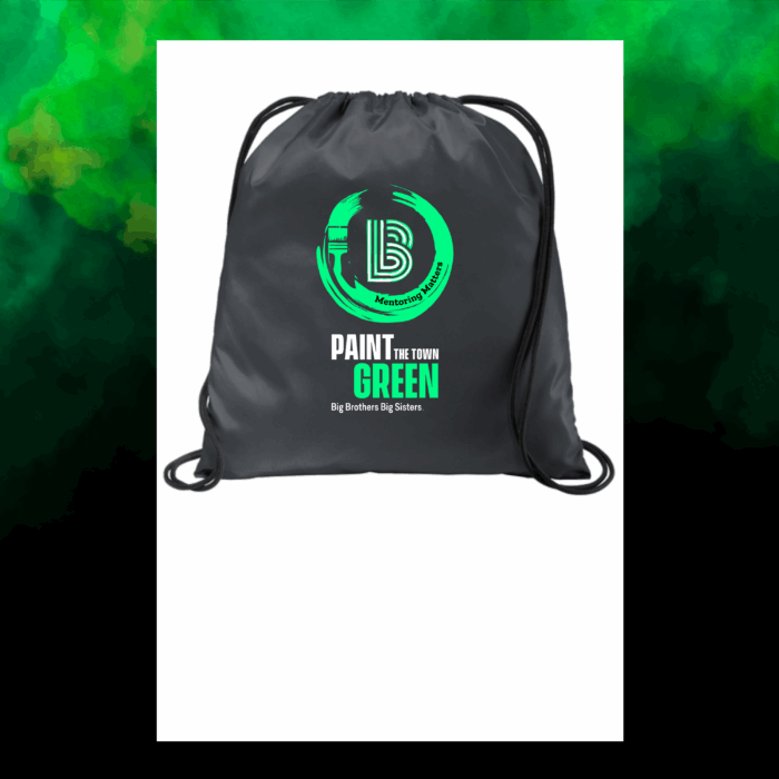 Paint The Town Green Drawstring Bag - Image 4