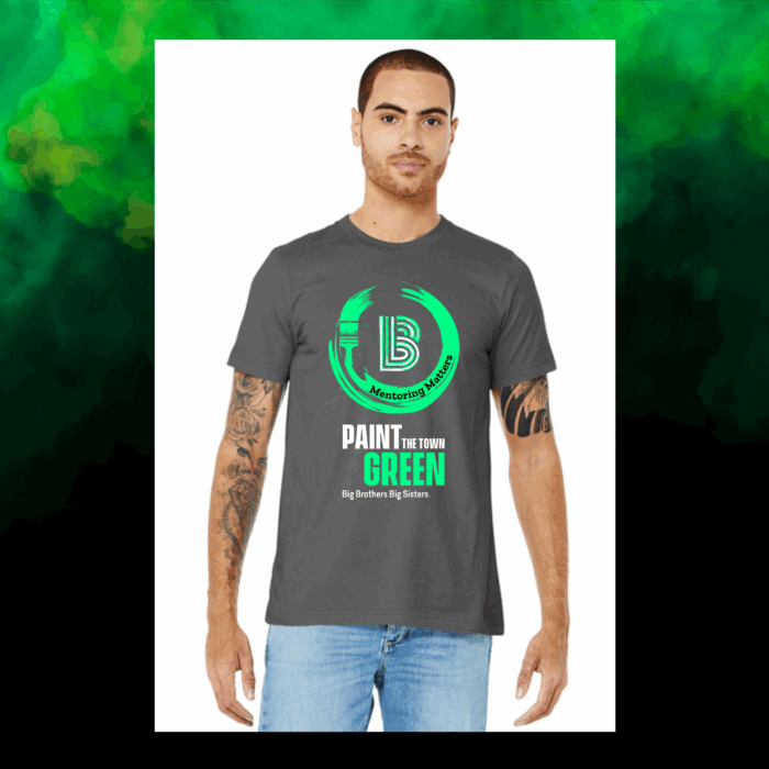 Paint The Town Green Cotton Tee - Image 4
