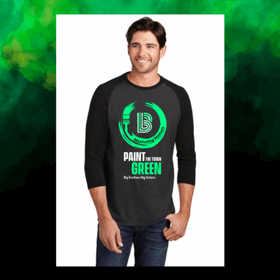 Paint The Town Green Baseball Tee