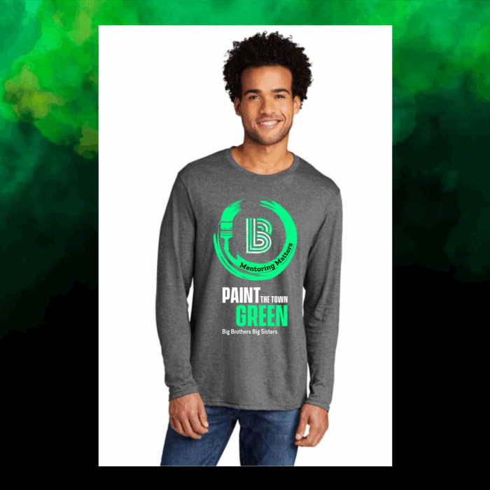 Paint The Town Green Tri-Blend Long Sleeve Tee - Image 4