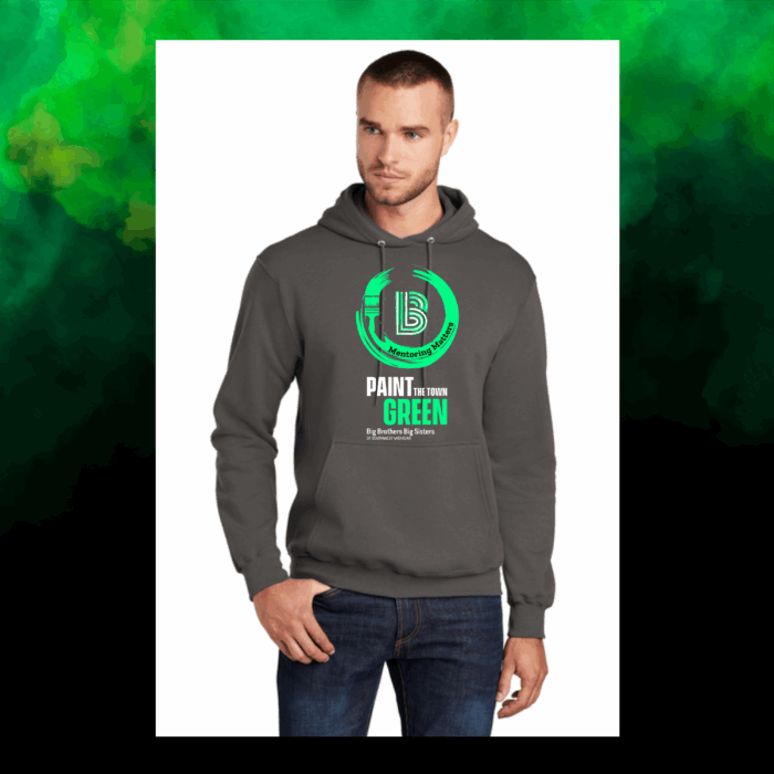 Paint The Town Green Hoodie - Image 3