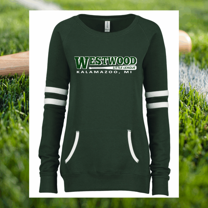 Westwood Ladies' Varsity Crewneck - Image 6