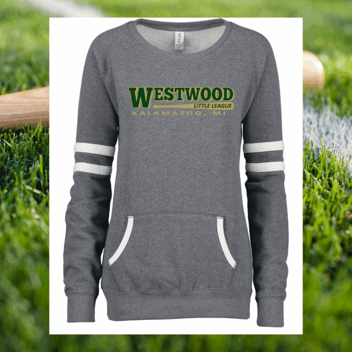Westwood Ladies' Varsity Crewneck - Image 5