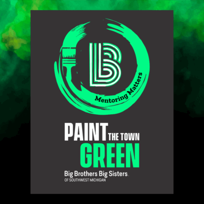 Paint The Town Green Water Bottle Sticker