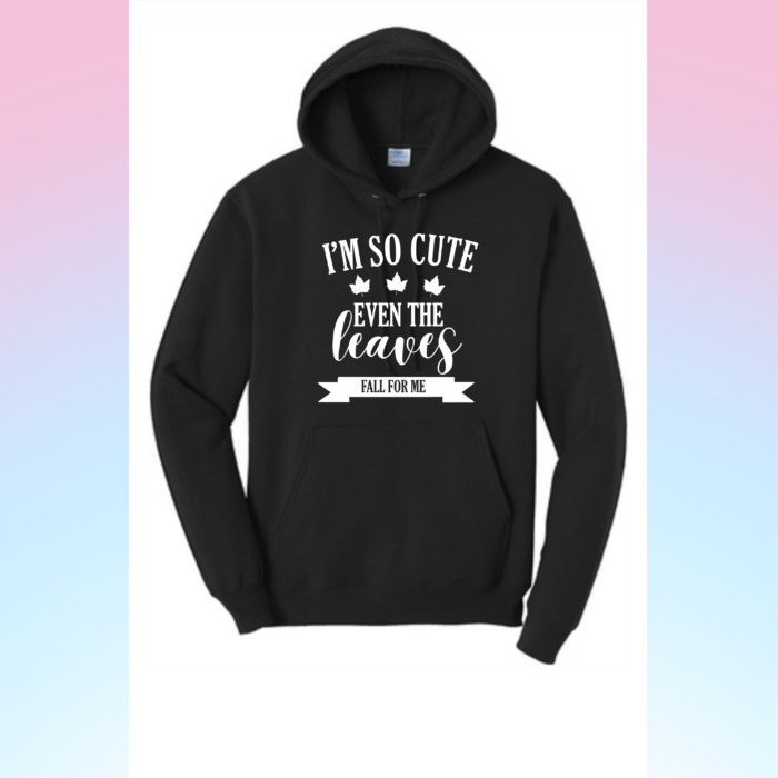 13 I'm So Cute Hoodie - Black.png