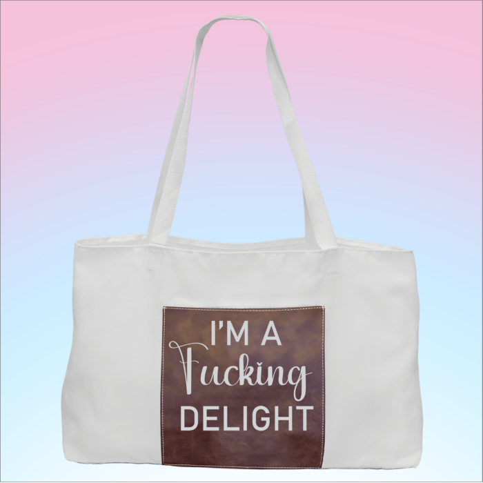 Fucking Delight White Tote - Rustic.png