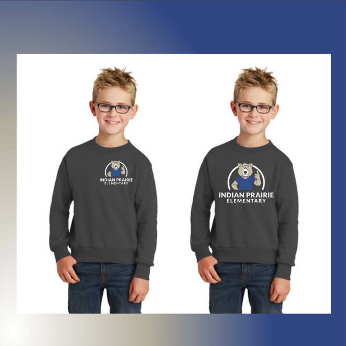PC90Y Youth Crewneck - Charcoal.png
