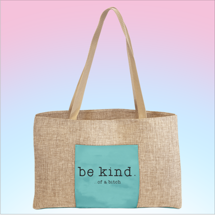 Be Kind Burlap - Teal.png